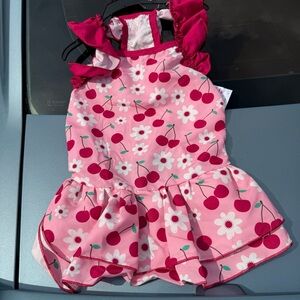 Pink Cherry Blossom Dog Dress - Pink Size large